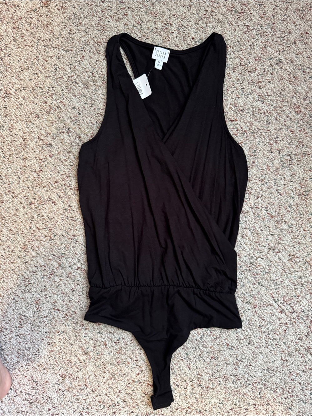 Evereve Peyton Jensen Black Sleeveless Bodysuit